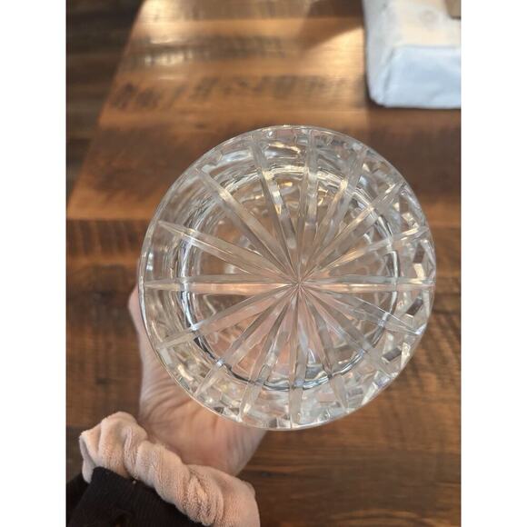 24% Genuine Lead Crystal Lid & Label Western Germany Hand Cut Ice Biscuit Candy - Picture 6 of 9